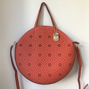 Carlos Santana Orange Circle Bag